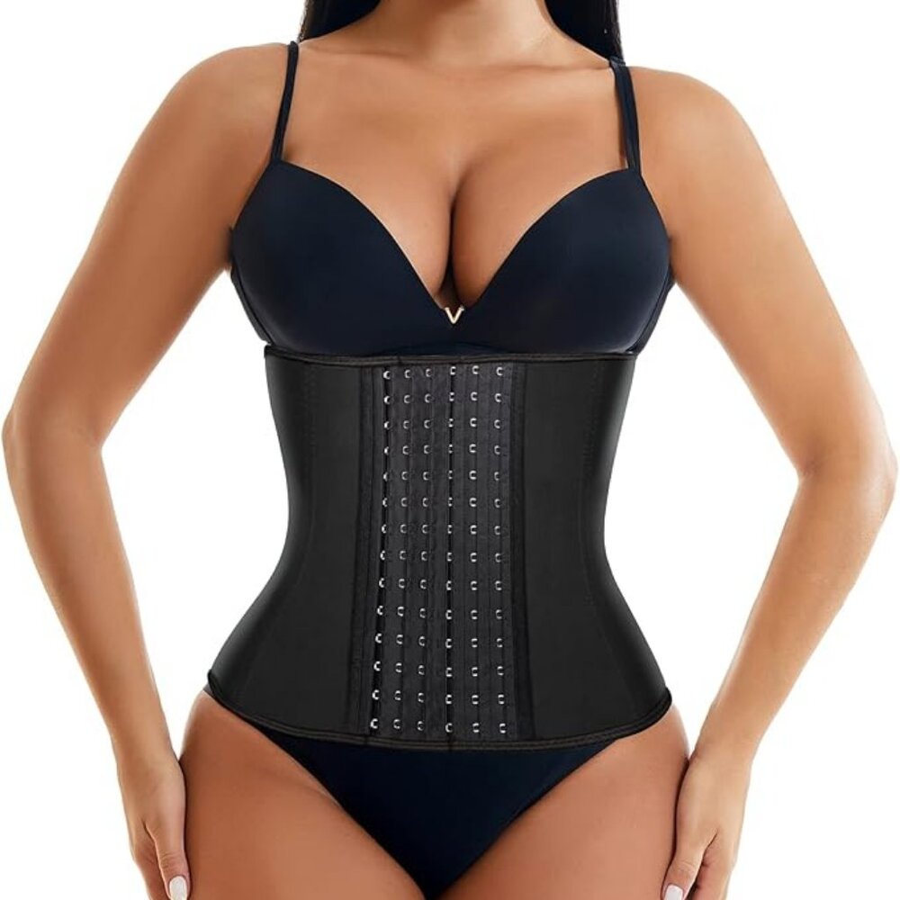 New EESIM Waist Trainer Sport Girdle Corsets Cincher XL with 2 Extenders